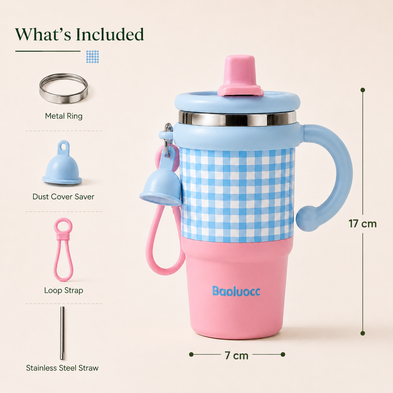 Baoluocc 600 mL Insulated Tumbler